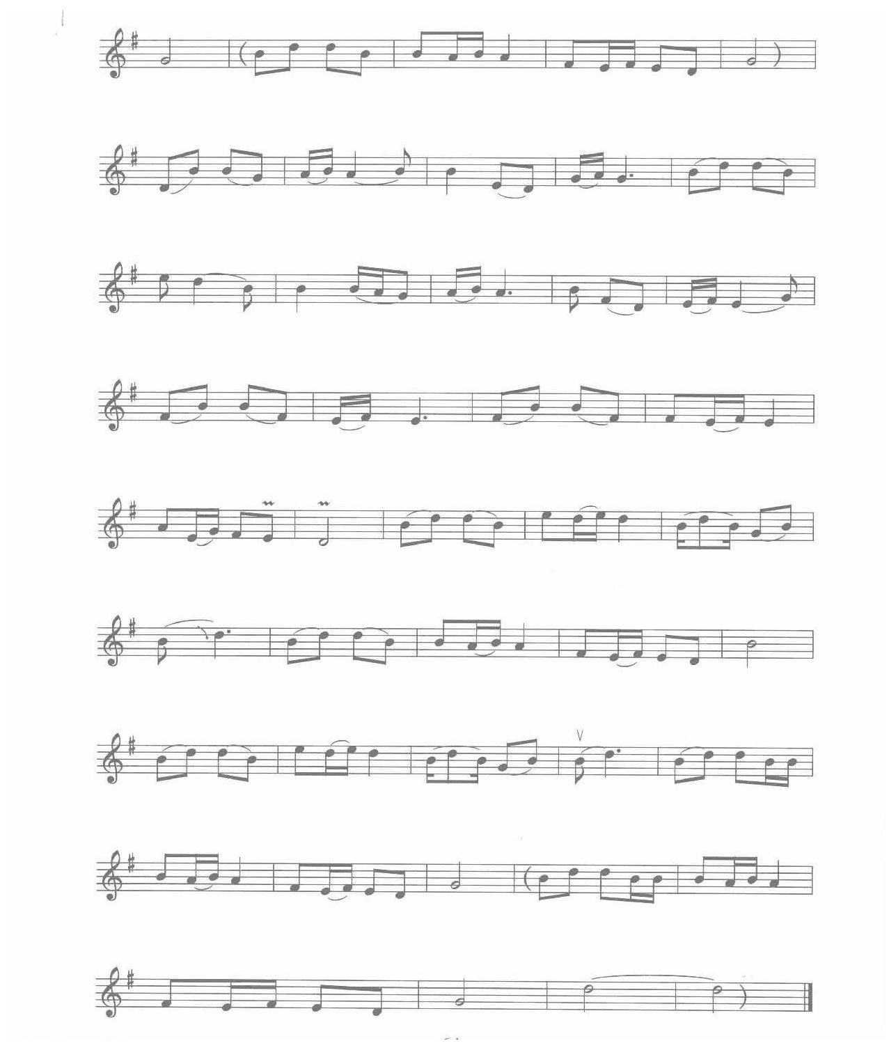 二胡五线谱【军港之夜】刘诗召 曲