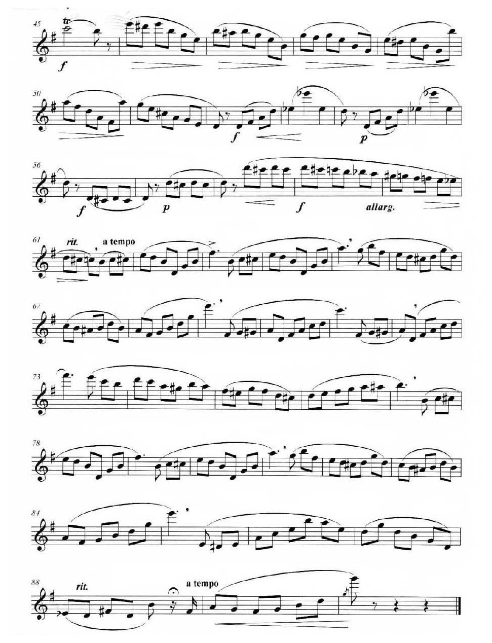 长笛独奏练习曲37《科勒 曲》