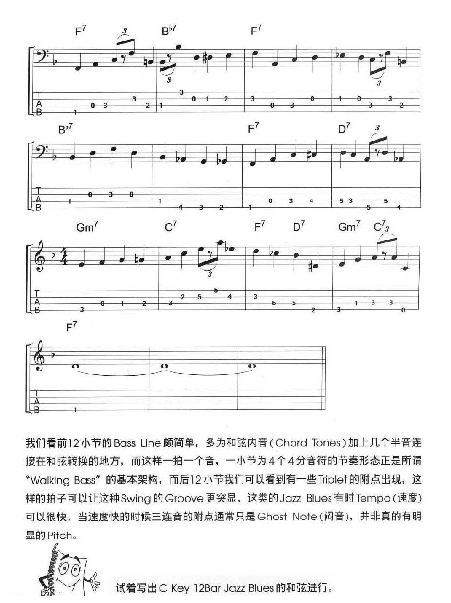 电贝司基础教程《蓝调 Blues》