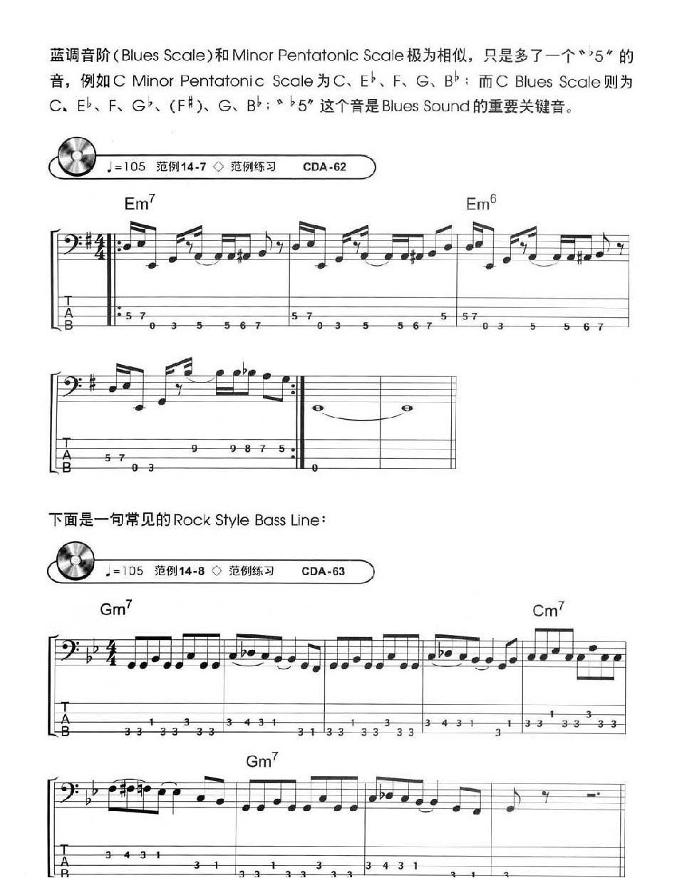 电贝司基础教程《五声音阶即蓝调音阶》
