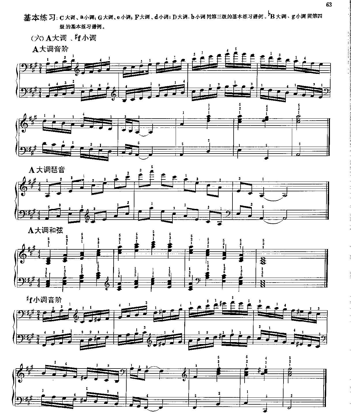 电子琴五级基础练习曲