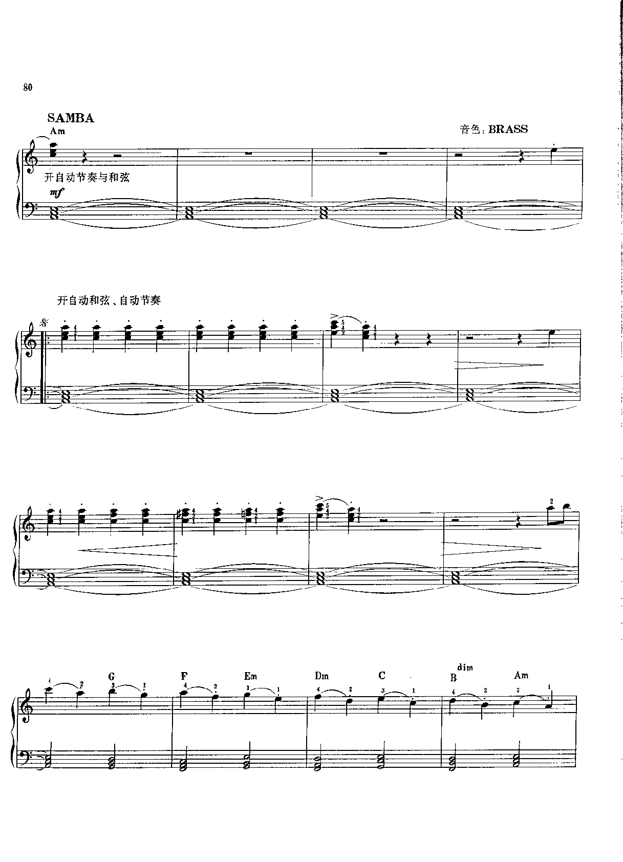 电子琴五级独奏乐曲《爱欢闹的人》埃尔内德斯曲