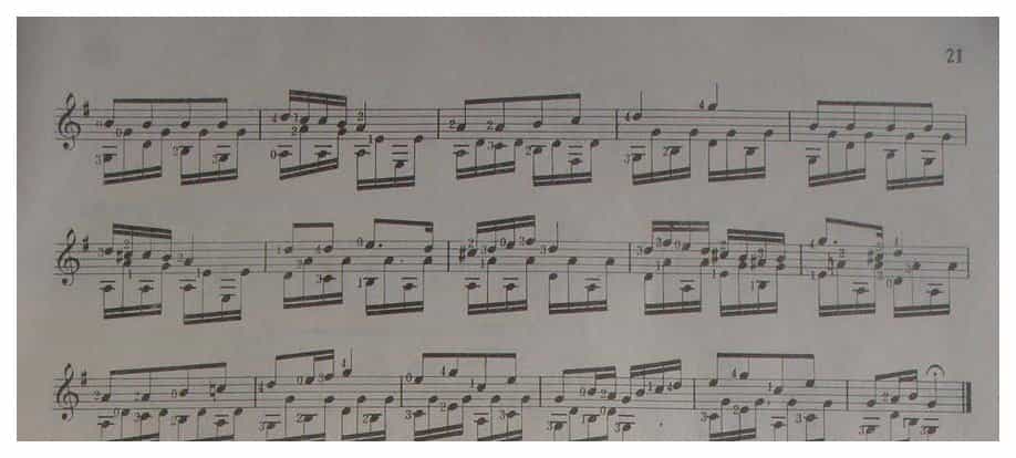 古典吉他乐曲《野玫瑰》[奥]舒柏特曲