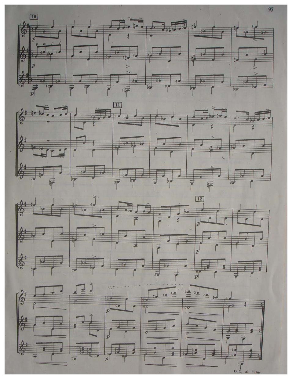 古典吉他三重奏乐曲《军队进行曲》[奥]舒柏特曲