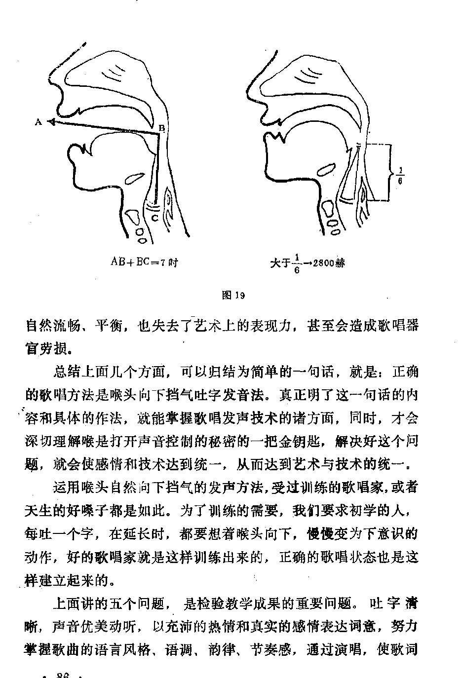 声乐教学笔记《简短的小结》
