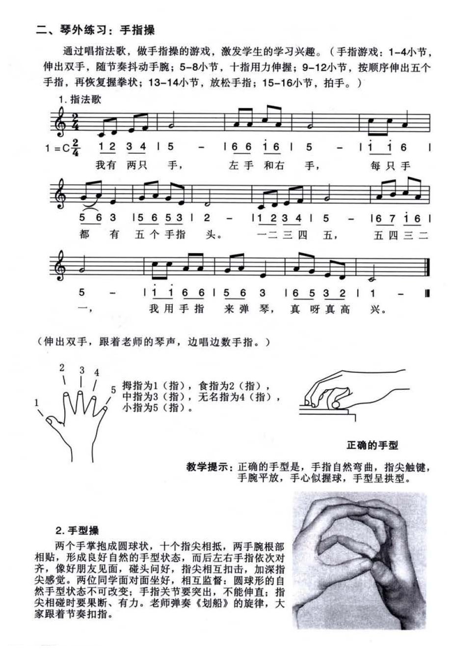 口风琴手指操练习