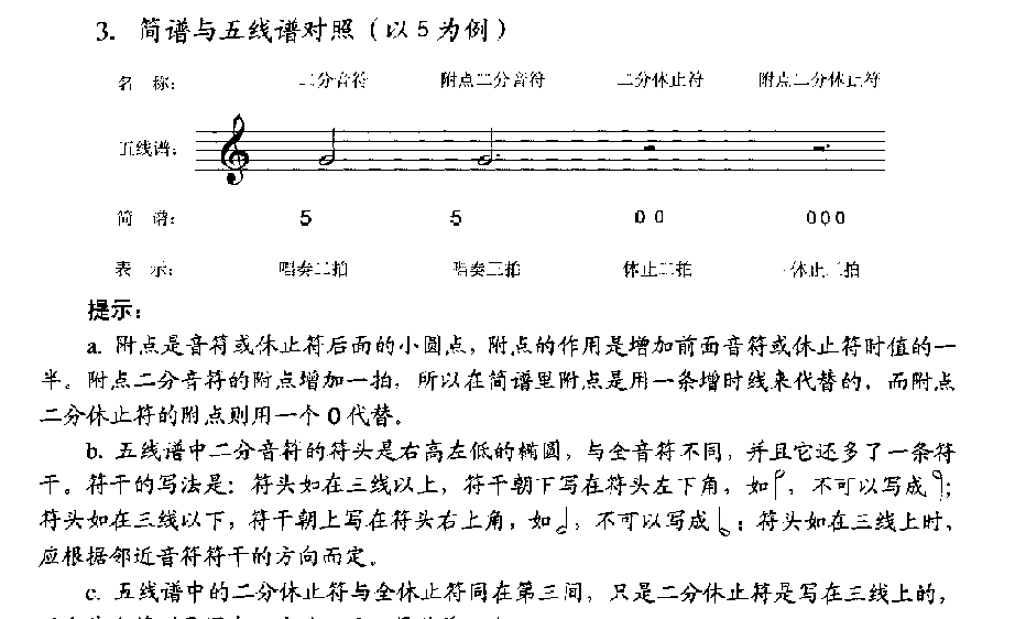 口琴乐理知识《分音符与二分休止符》