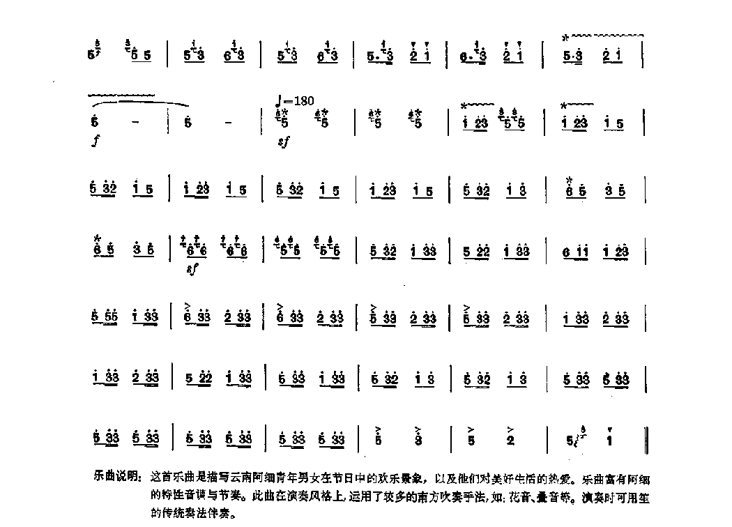 笛子独奏曲《欢乐的节日》张宝庆/编曲