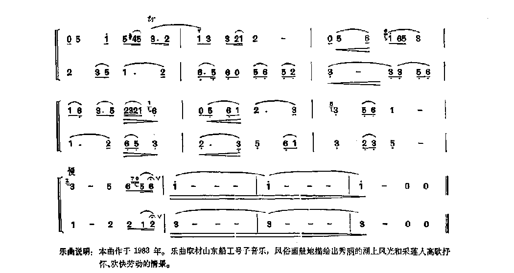 笛子重奏曲《采莲》曲广义、曲祥/曲