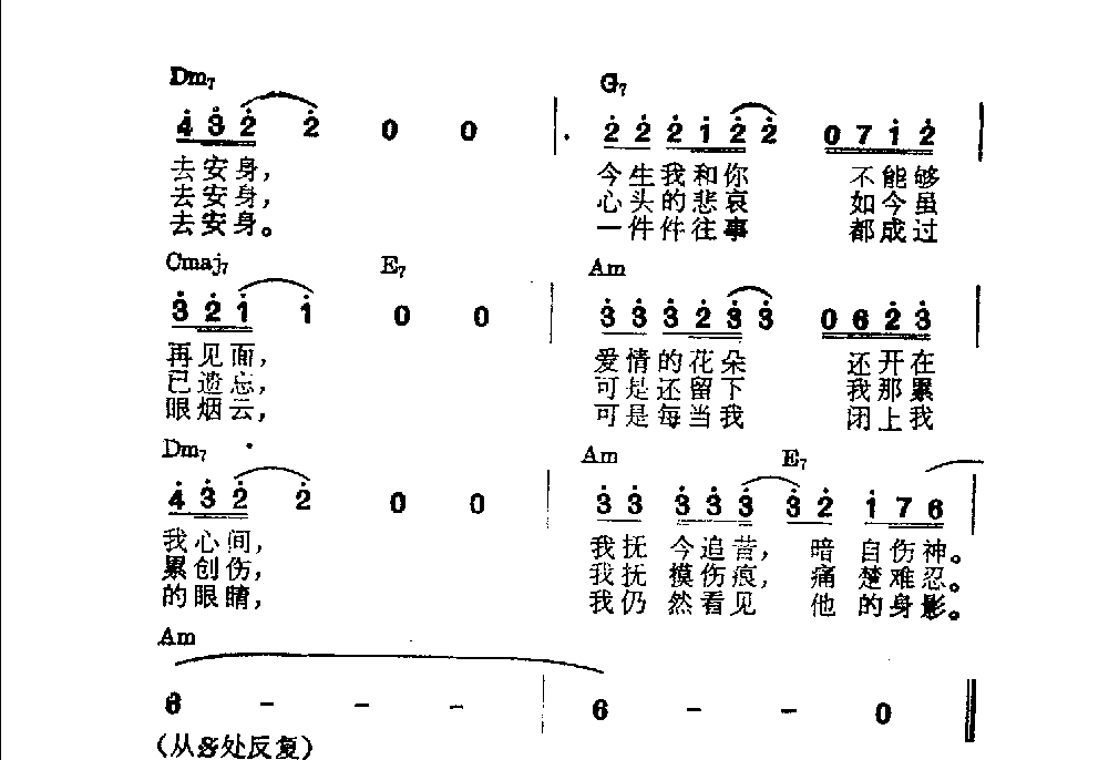 吉他伴奏日本流行歌曲《飘》阿久悠词 金起杓曲