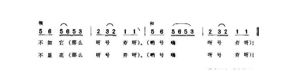 河南民间歌曲简谱/号子《打夯歌》商城县