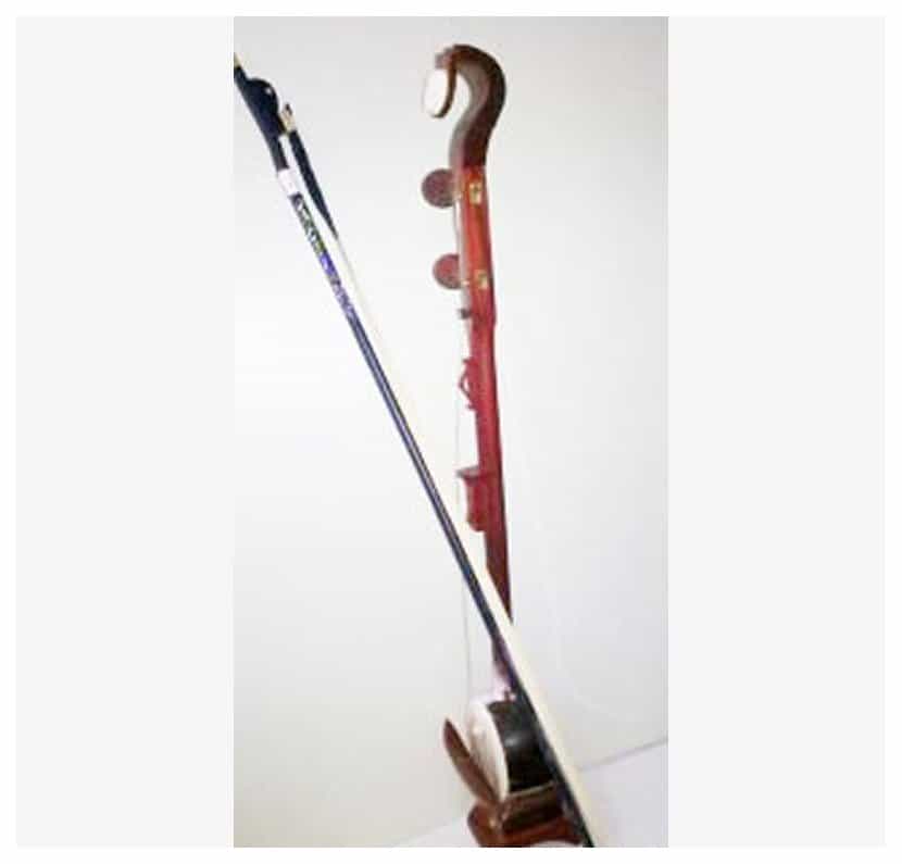 小叶檀如意头板胡图片欣赏