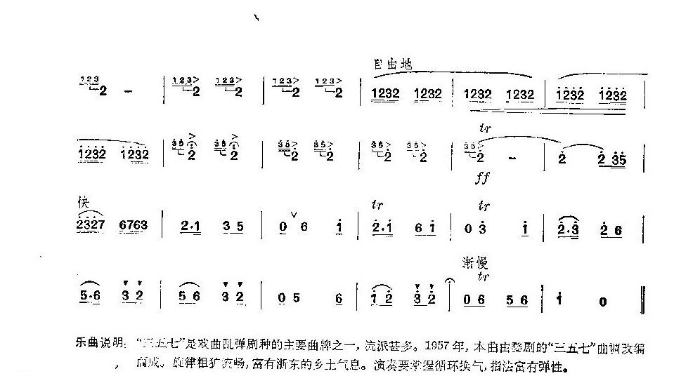 经典竹笛乐曲《三五七》赵松庭编曲
