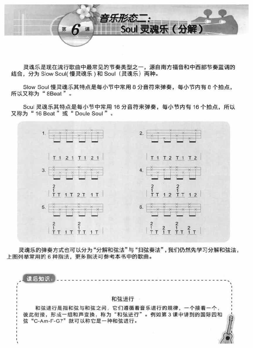 尤克里里Soul灵魂乐（分解）音乐形态