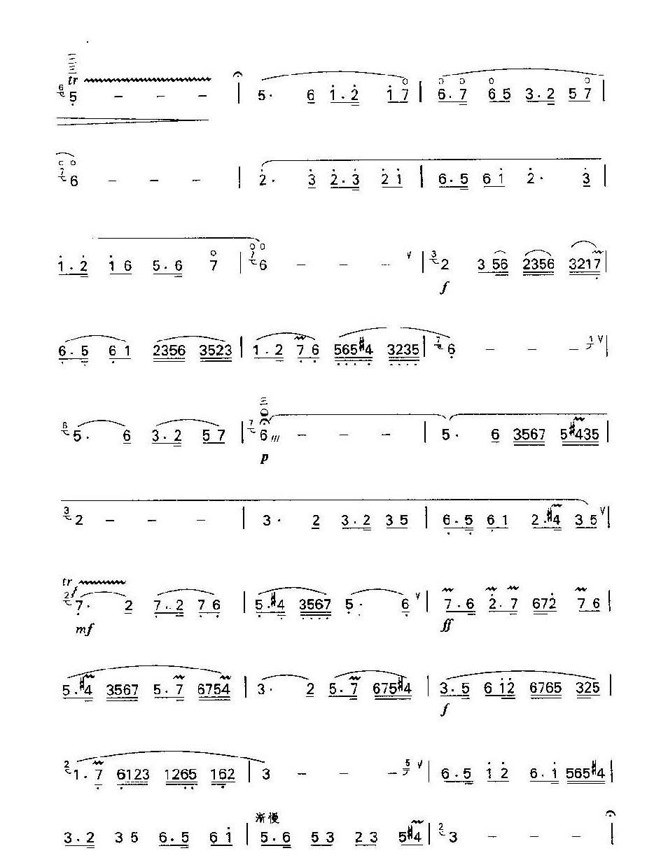 笛子独奏乐曲《鹧鸪飞》湖南民间音乐