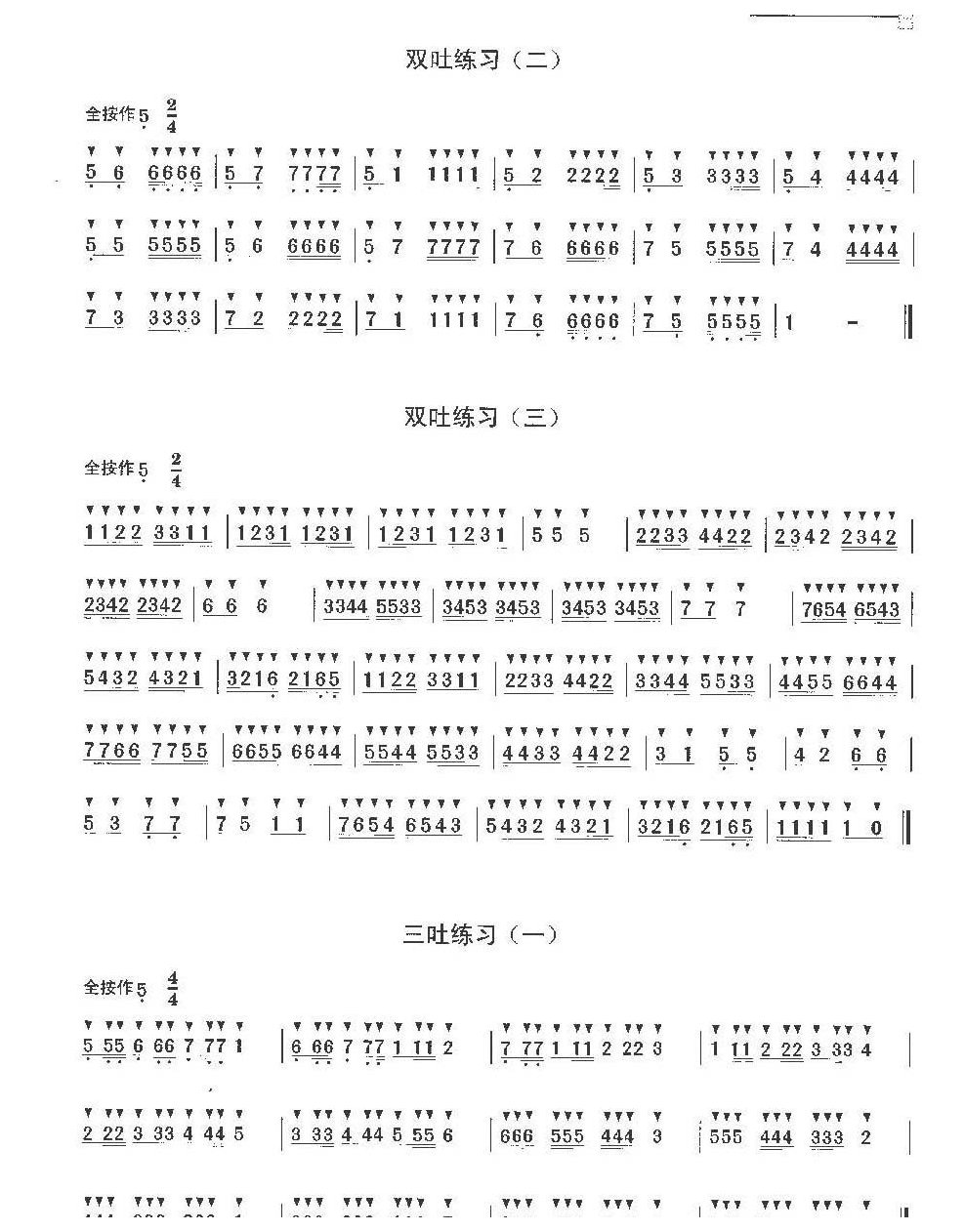陶笛教学与练习