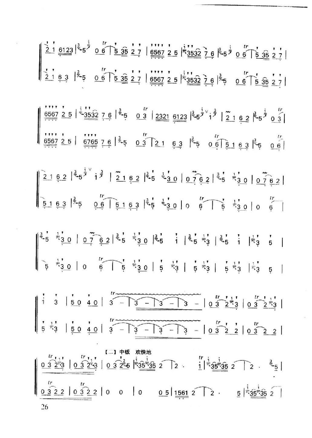 笛子名曲[顶嘴&河北民间乐曲]