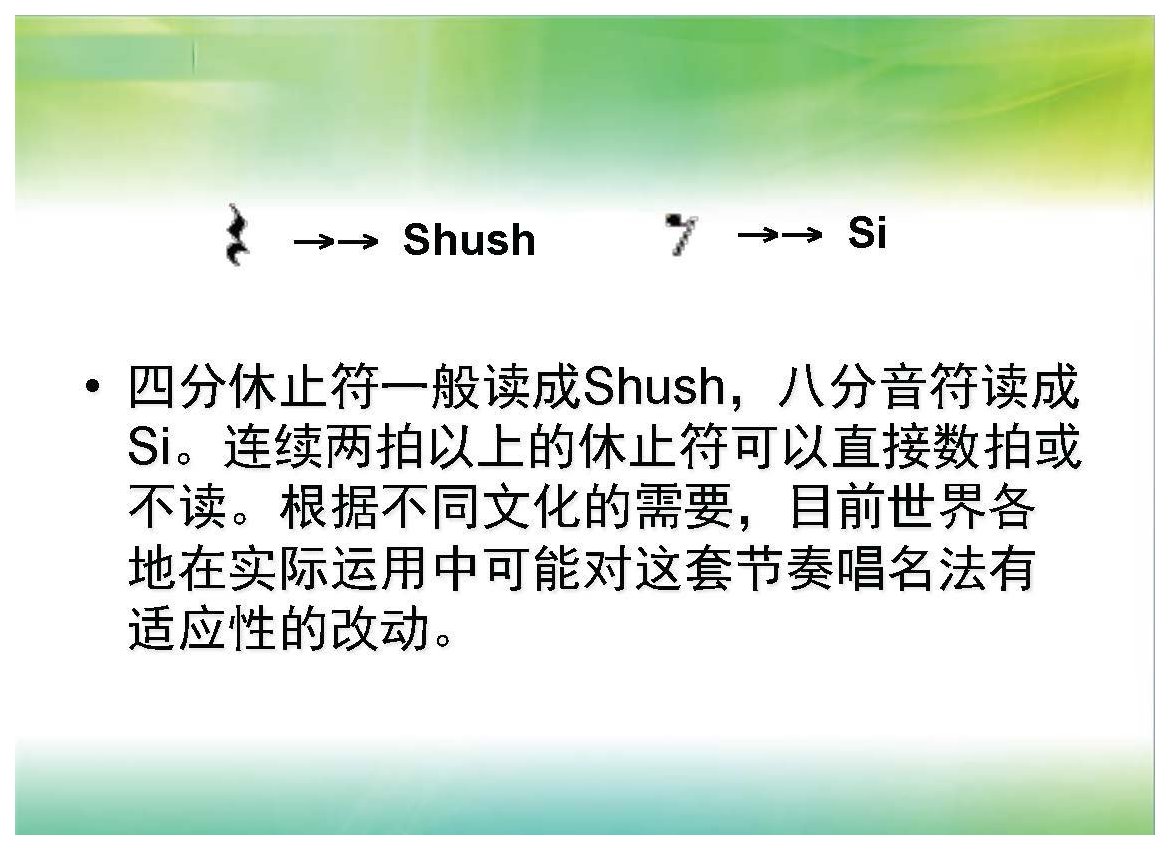节奏读法