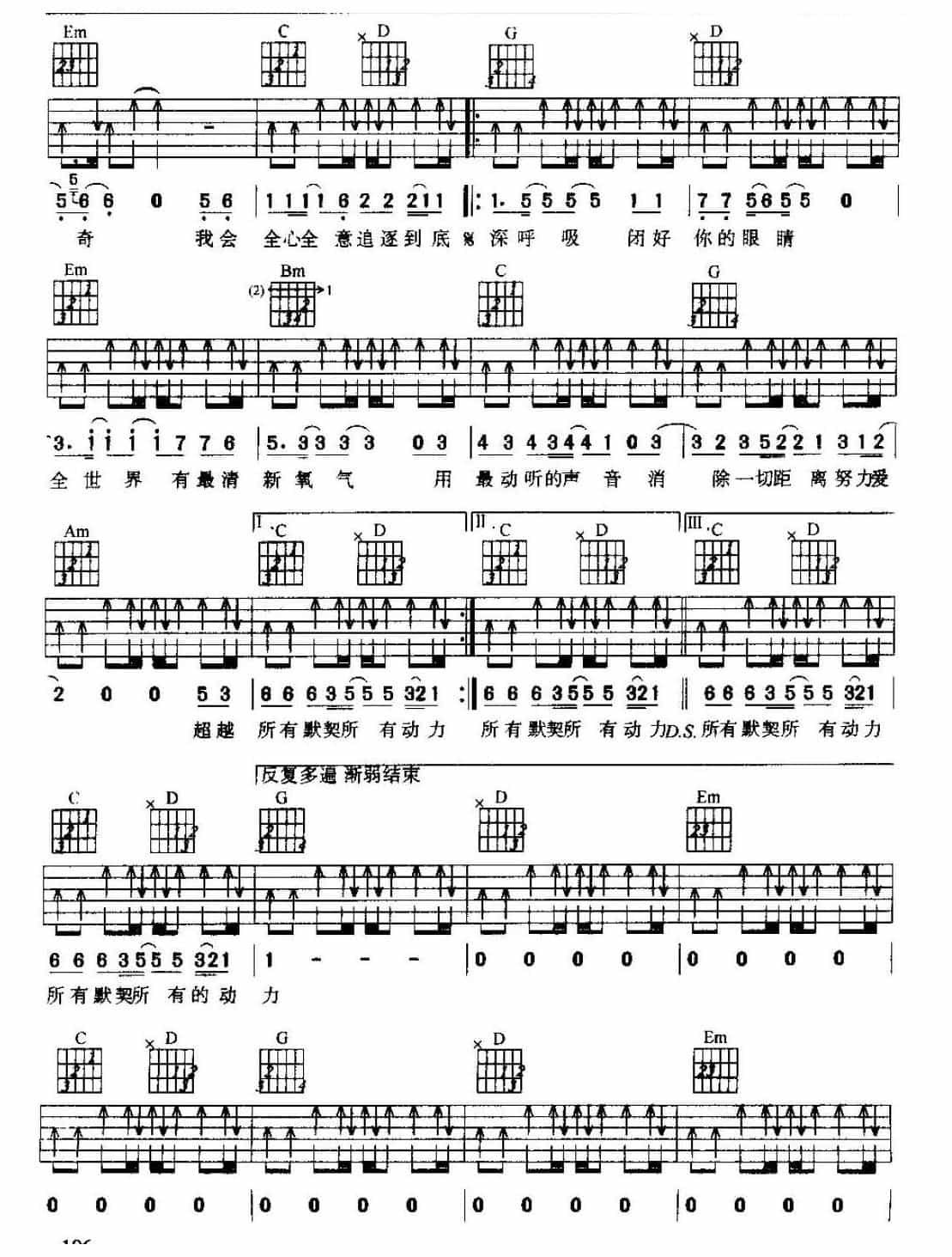 吉他弹唱经典歌曲《深呼吸》羽泉演唱