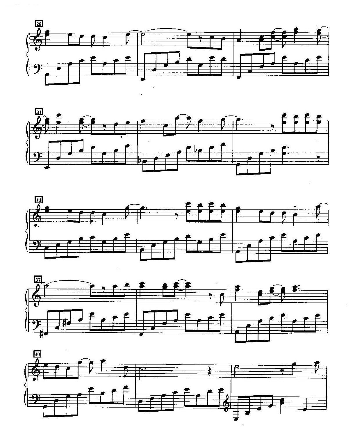 王菲经典歌曲钢琴曲《蝴蝶》作词／林夕  作曲／ Adrian Chan