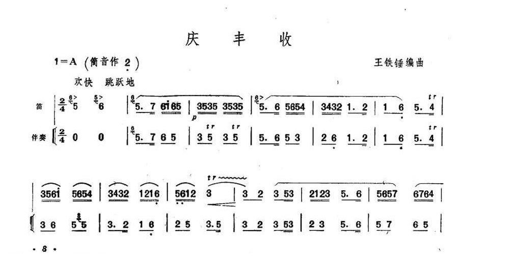 王铁锤笛子曲《庆丰收》王铁锤曲