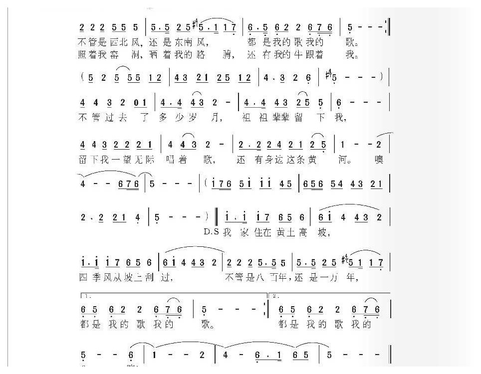 经典农村歌曲《黄土高坡》