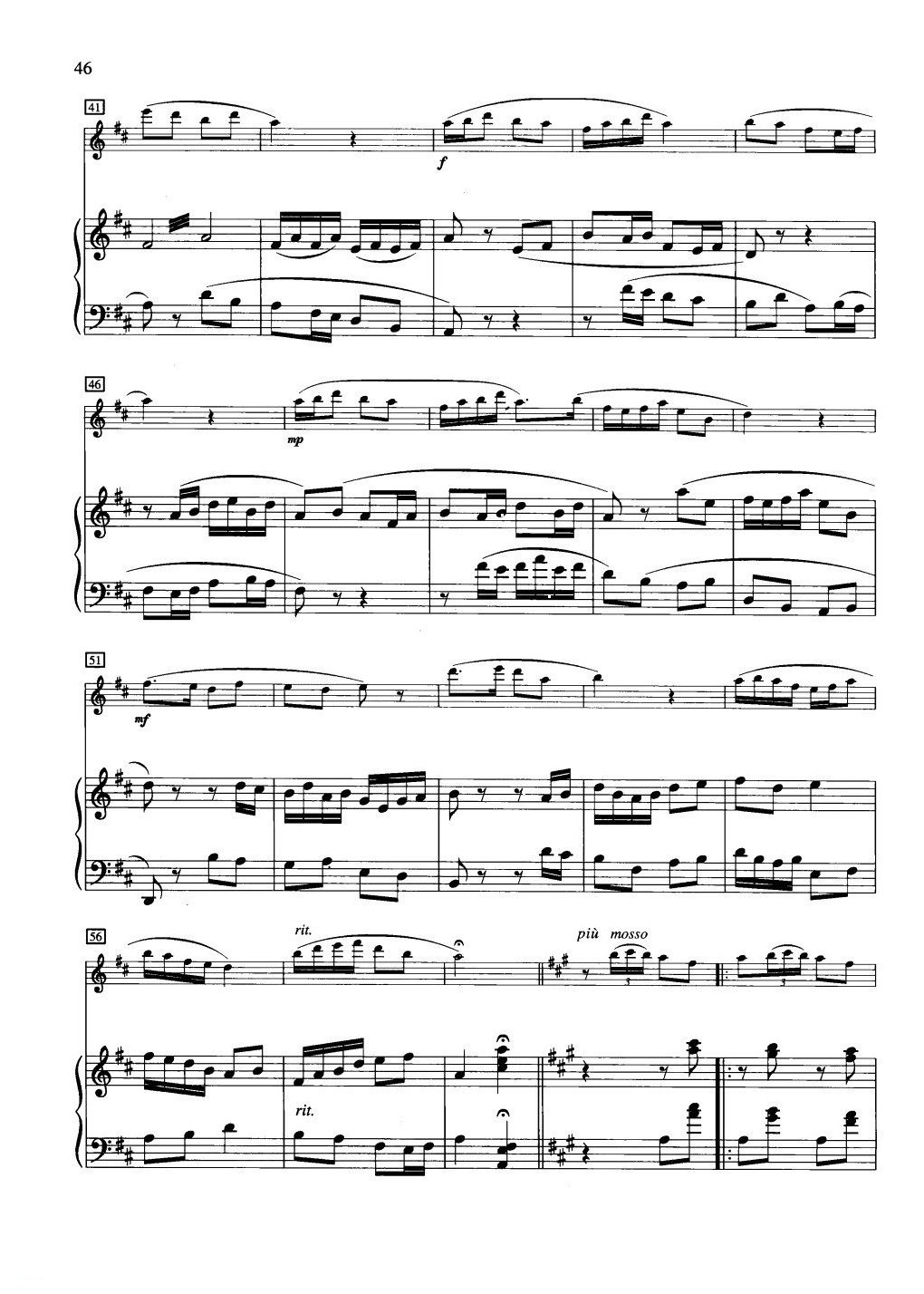中国长笛曲《牧童短笛 Shepherd Boy Piccolo》钢琴伴奏谱长笛分谱