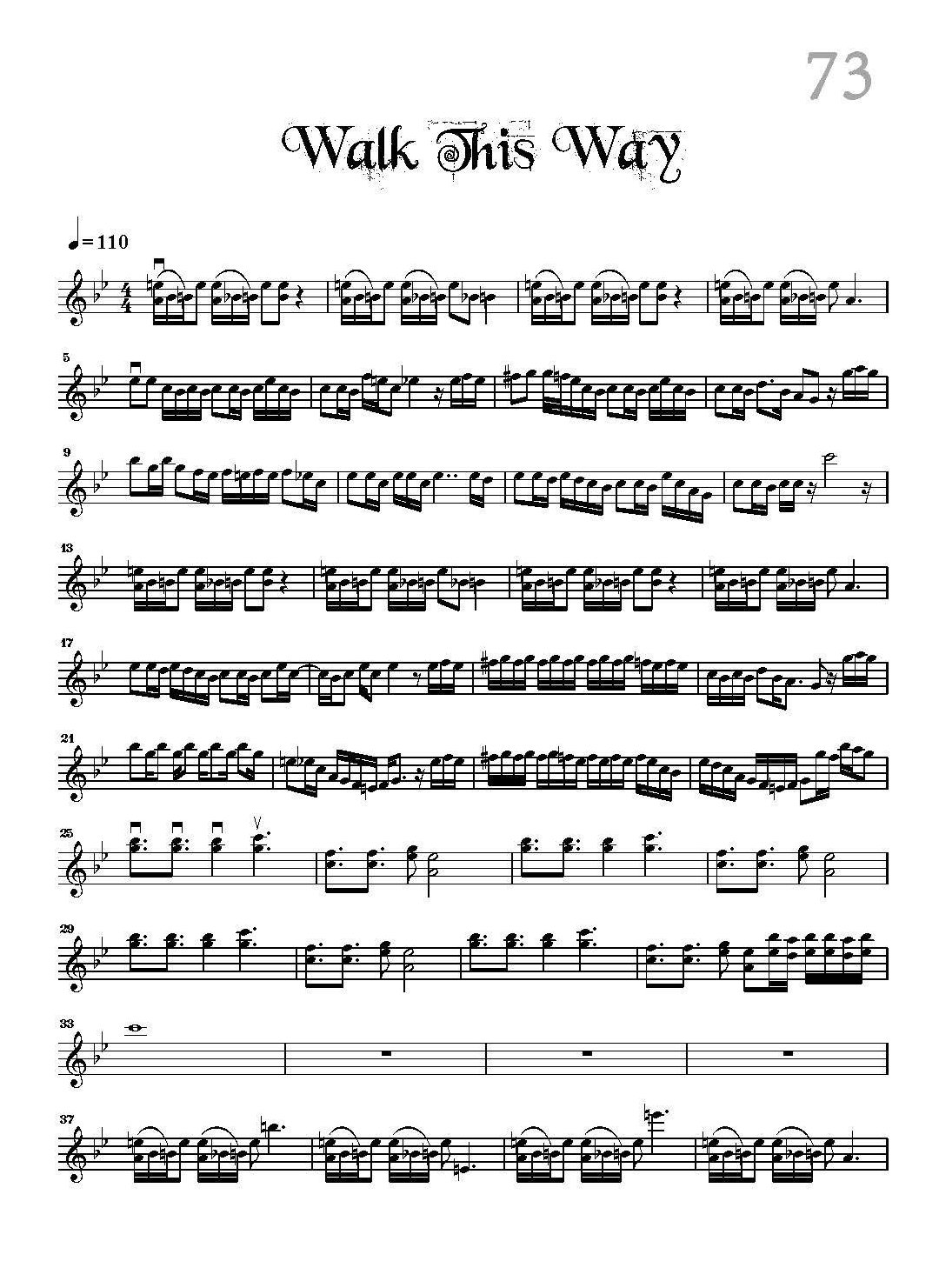 小提琴独奏乐曲谱《Walk This Way/Rock Symphonies》戴维嘉雷特