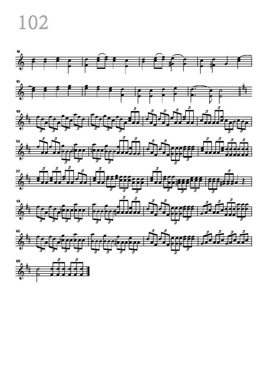 小提琴独奏乐曲谱《Ode to Joy/Music》戴维嘉雷特