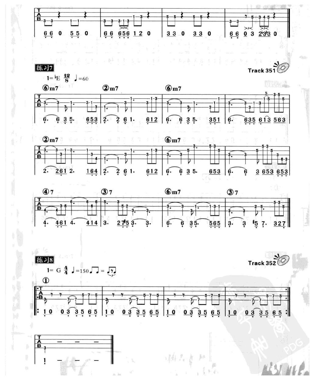 电贝司节奏及节奏练习 三连音及蓝调音阶
