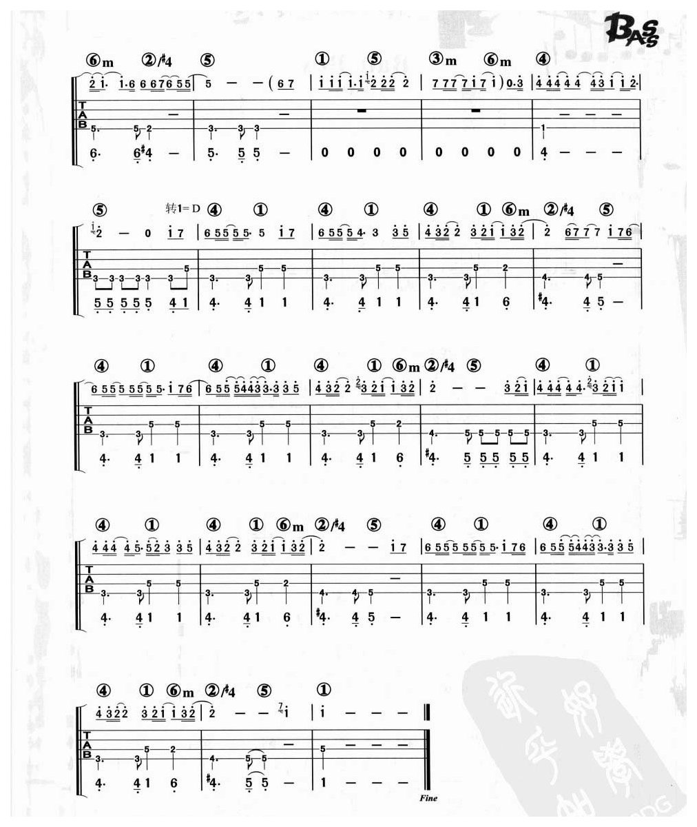 电贝司伴奏乐曲《My Love 西城男孩》流行