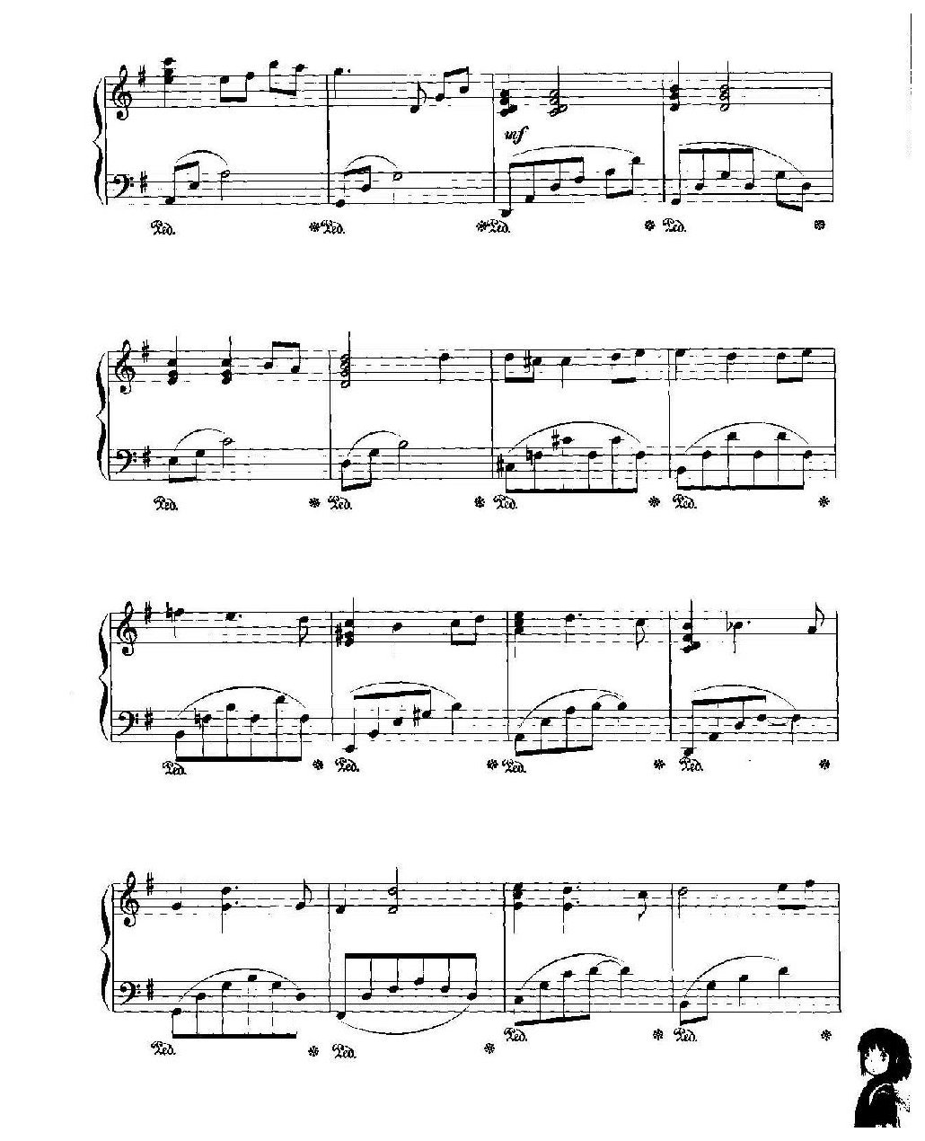 徐耿动漫游戏音乐钢琴曲《千寻のヮルツ》千与千寻插曲