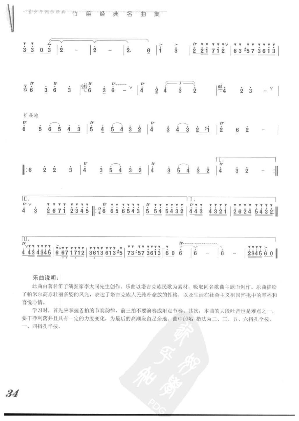 张维良竹笛经典名曲《帕米尔的春天》李大同编曲