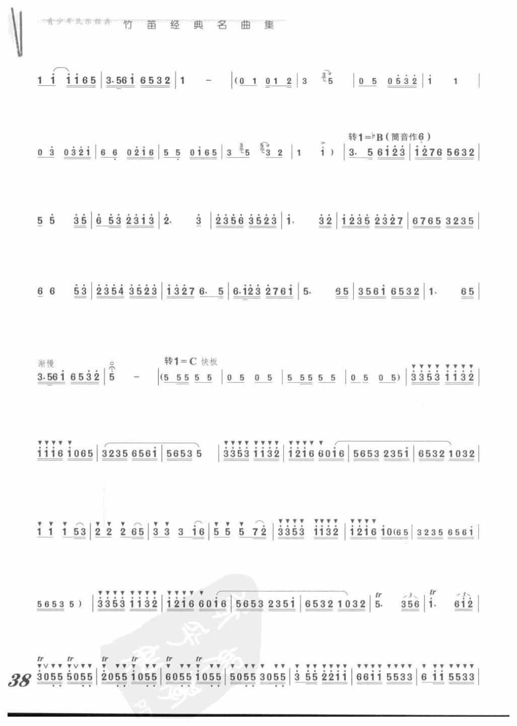 张维良竹笛经典名曲《春风遍江南》曾加庆曲