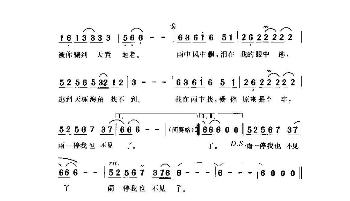 追风女儿&1995  许常德词  周世晖曲