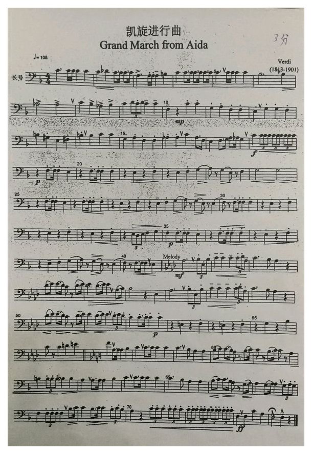 小号乐谱【凯旋进行曲】降B调