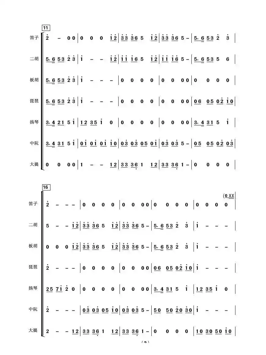 共度好时光（亦弛编曲·总谱）（器乐合奏.喜庆用）
