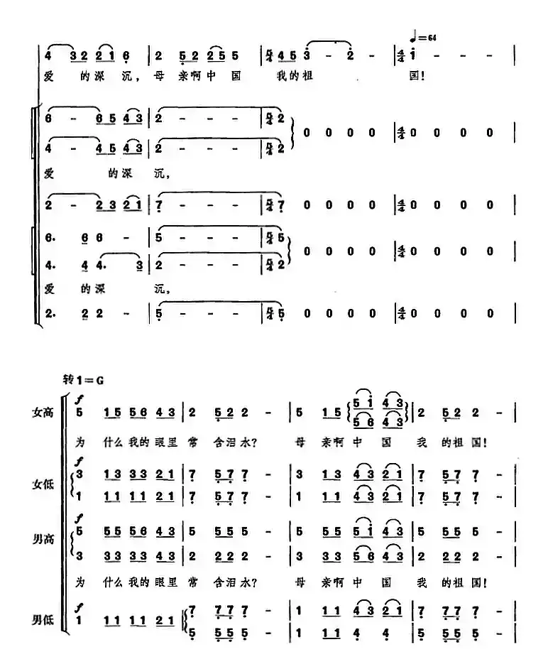 致祖国（选自音乐舞蹈史诗《复兴之路》）