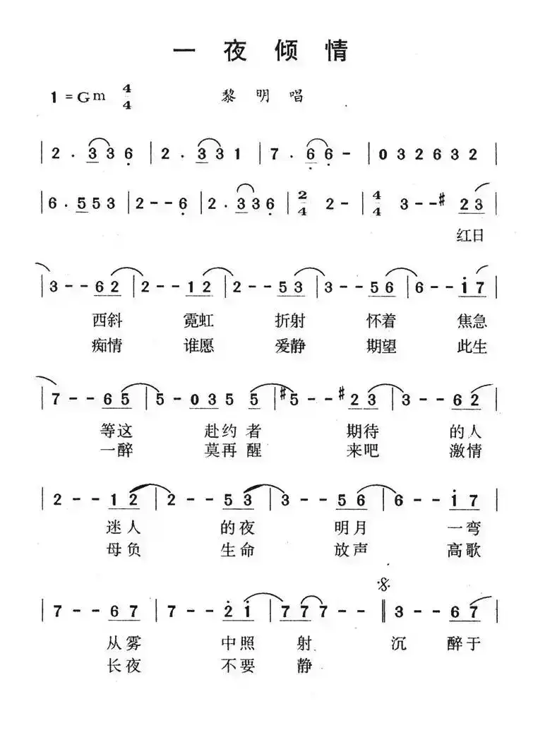 一夜倾情