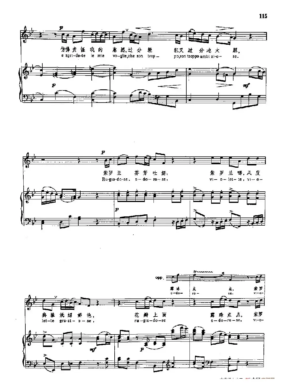 声乐教学曲库3-[意]25紫罗兰（正谱）