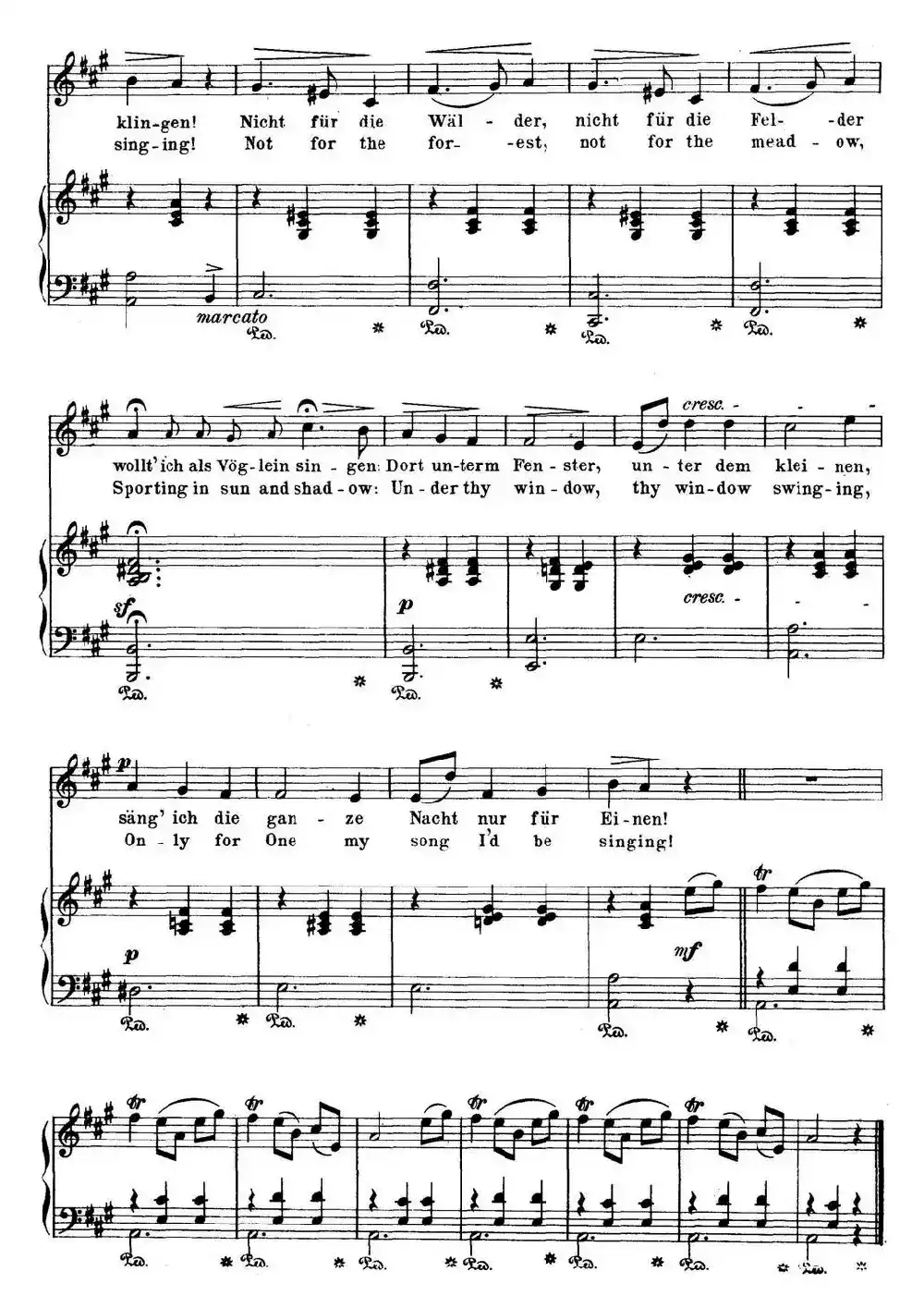 Chopin-17 Polish Songs Op.74，No.1（Madchens Wunsch. The Maiden’s Wisb.）（钢琴伴奏谱）