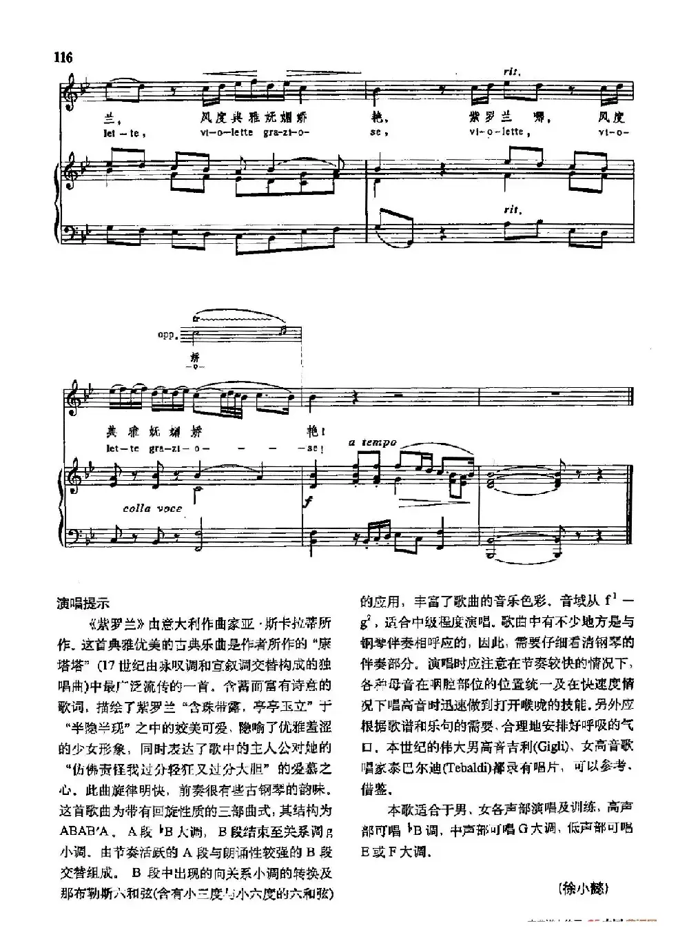 声乐教学曲库3-[意]25紫罗兰（正谱）