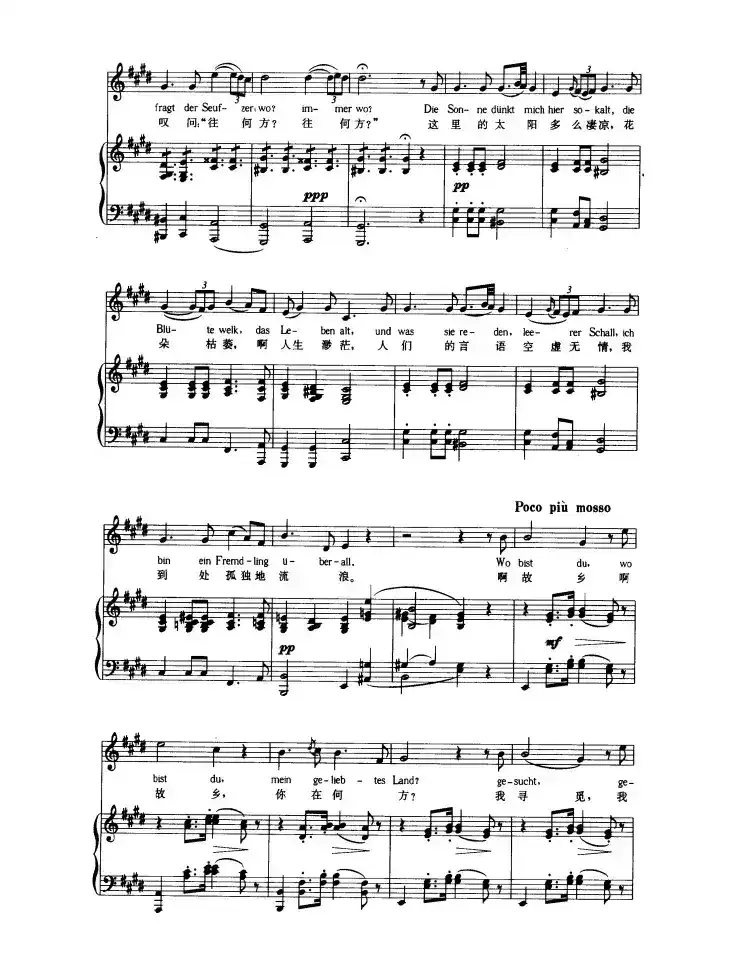 流浪者之歌（中外文对照版、正谱）