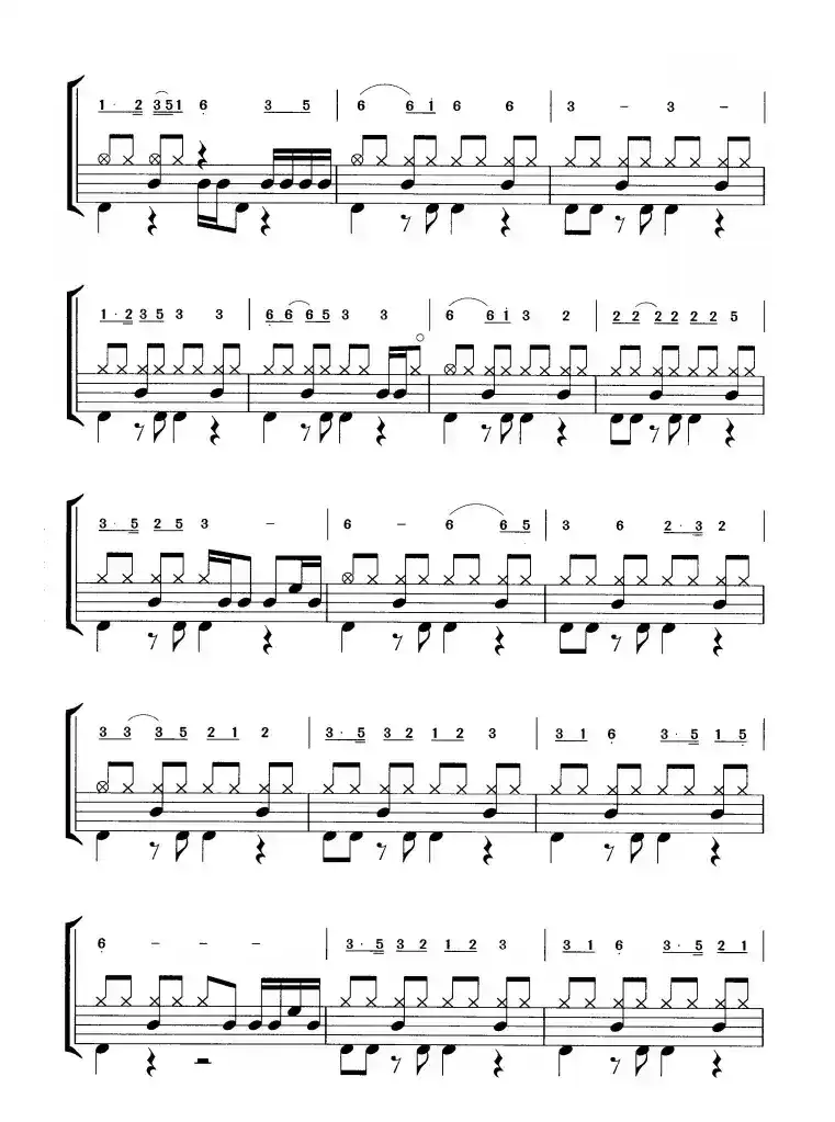 草原英雄小姐妹（鼓谱）