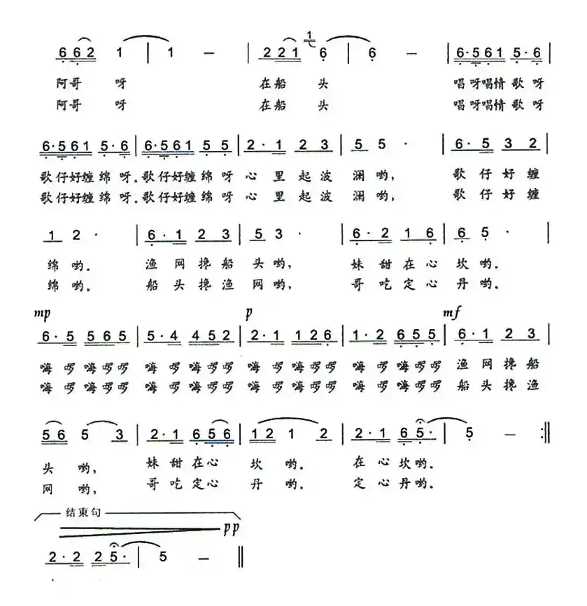 渔网 渔船（电影《渔女传奇》插曲）