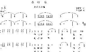 合唱谱|春姑娘（徐学军词 武进勇曲） 作词:徐学军 作曲:武进勇