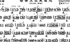 [京剧唱谱]母亲不必来埋怨《碧玉簪》选段 琴谱